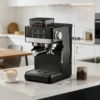 Espressomaschine mit integriertem Mahlwerk und Doppelauslauf