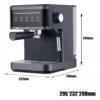 Espressomaschine 20-bar mit Milchaufschäumer & Touchscreen