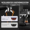 Espressomaschine mit integriertem Mahlwerk und Doppelauslauf