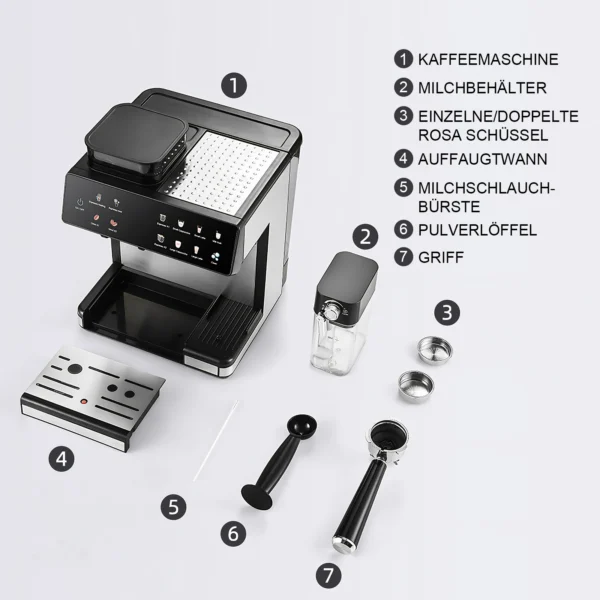 Ac81fcb89d11241028bffc515c715aac3q.webp Kaffee-Vollautomat mit Doppelboiler und Milchaufschäumer