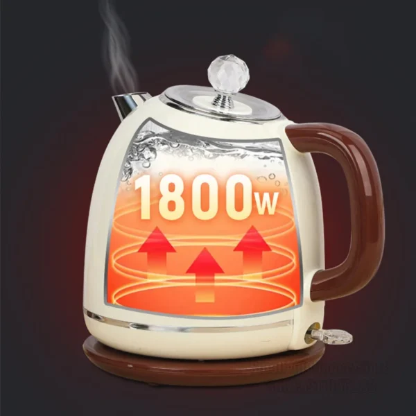 S041b5d81af5a41e69f7dbe0931c6919eu.webp Mini-Edelstahl-Wasserkocher 1,8 l, 220 V für den Haushalt