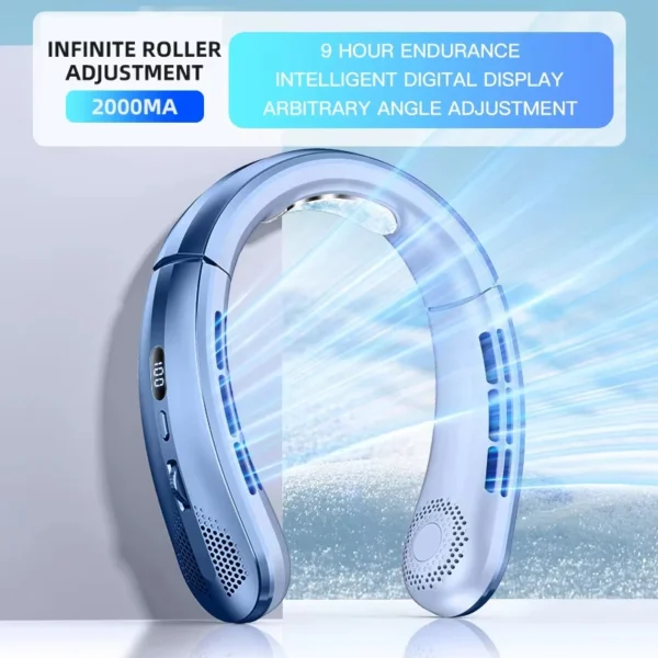 Halsventilator geräuschlos mit LED-Digitalanzeige
