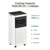 Mobile Klimaanlage 7000/9000 BTU mit 24-Stunden-Timer
