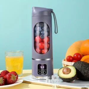 Elektrische Mini-Fruchtsaftpresse 450 ml mit USB & Display