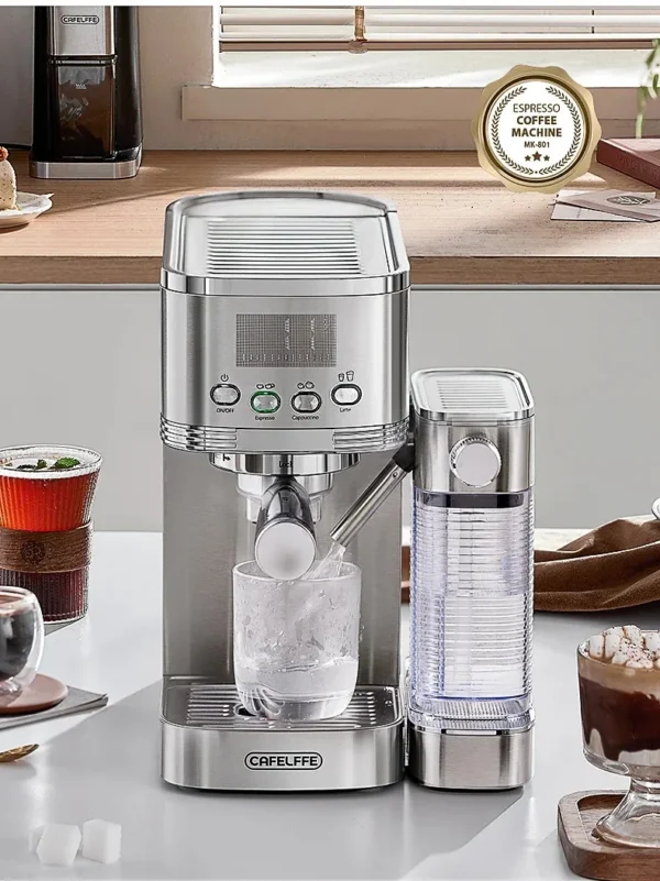 S26e3da07bb2d4b8d9f5091ad61d324a21.webp Kaffeevollautomaten aus Edelstahl 20Bar perfekte Lösung für Cafés