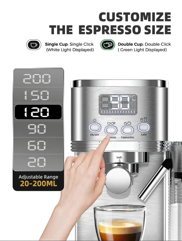 S4ea5e776eac142e698183a661f7e692c1.webp Kaffeevollautomaten aus Edelstahl 20Bar perfekte Lösung für Cafés