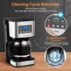 S521db284c0014b9ab7eb00c149b40112h.webp Filterkaffeemaschine für 12 Tassen mit Timer und Abschaltautomatik