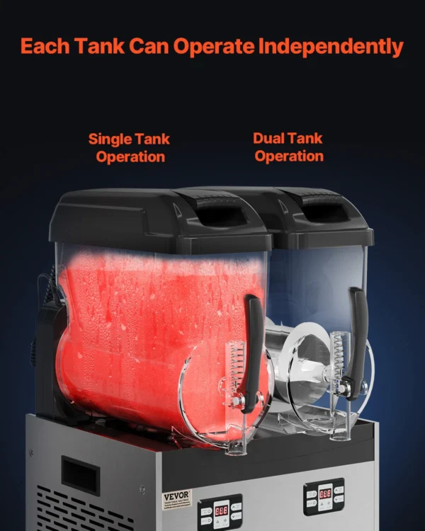 S556debdee10e4bb0a6aa77270a5e86afJ.webp Slushy-Maschine mit 1–3 Tanks aus Edelstahl 3–36 l