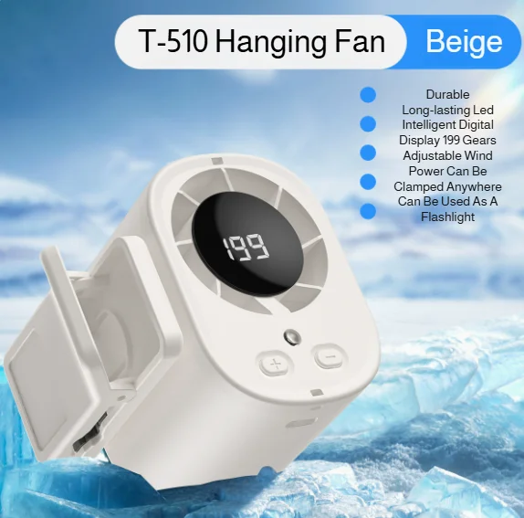 Mini-Ventilator USB-aufladbar für den Außenbereich