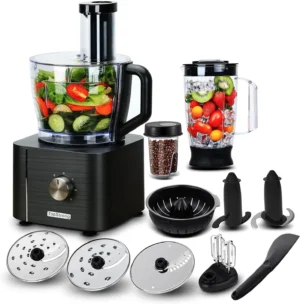 S6c7ae095a036439e9b0285f6fee497c41.webp Küchenmaschine mit drei Geschwindigkeitsstufen 3,2 l + 1,5 l