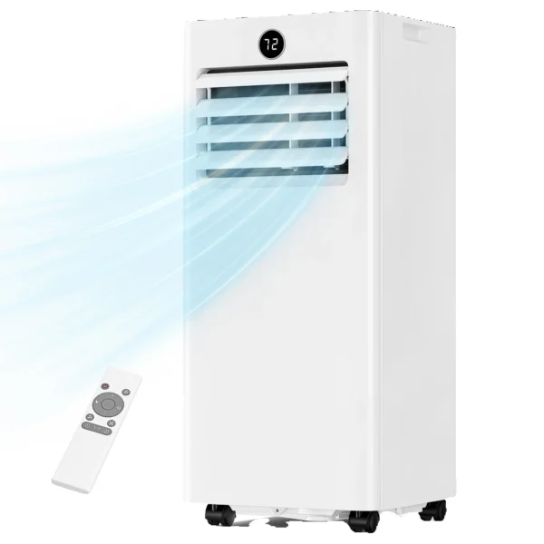 Mobile Klimaanlage mit 9000 BTU, Fenster-Set mit Abluftschlauch