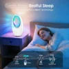 Leiser blattloser Tischventilator mit LED-Beleuchtung im 2er-Pack