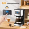 S97a5546f31724b0aafd87b3b0b73f6c89.webp Filterkaffeemaschine für 12 Tassen mit Timer und Abschaltautomatik