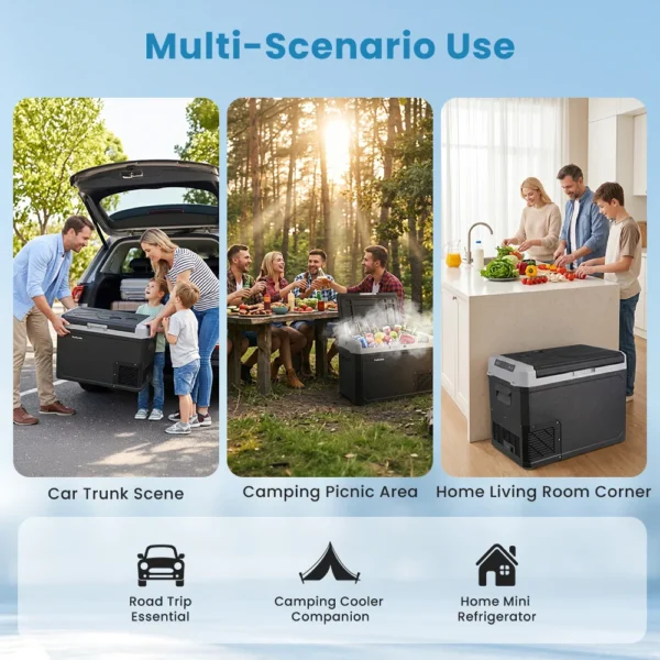 Mini-Kompressorkühlschrank für das Auto und Camping 12 V/24 V