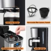 S9b8e40d74452427f8690263c6a8a7a7dJ.webp Filterkaffeemaschine für 12 Tassen mit Timer und Abschaltautomatik
