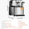 S9ef717d02e9f466da41b2fb6d4fa0a7cW.webp Slushy-Maschine mit 1–3 Tanks aus Edelstahl 3–36 l