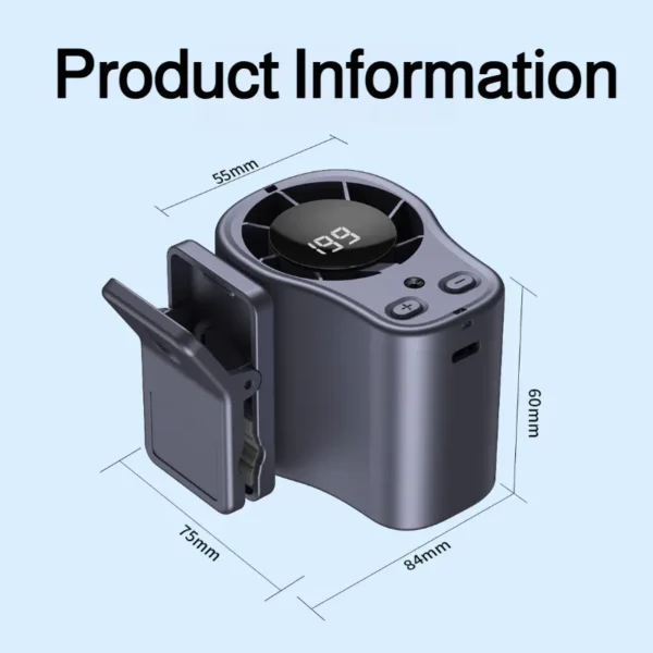 Mini-Ventilator USB-aufladbar für den Außenbereich