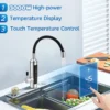 Durchlauferhitzer-Wasserhahn mit Temperaturanzeige