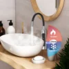 Durchlauferhitzer-Wasserhahn mit Temperaturanzeige