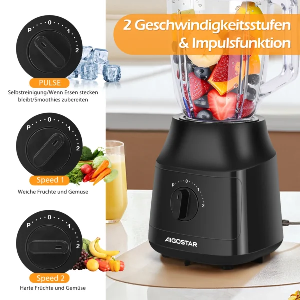 Sb11cdee8fba1446e9393308dbad2e946O.webp Mixer und Smoothie-Maker mit titanbeschichteten Klingen