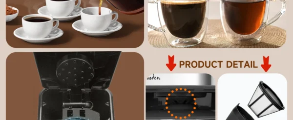 Sb89f6a1e567c40ef8bd02c43a96110a5I.webp Filterkaffeemaschine für 12 Tassen mit Timer und Abschaltautomatik