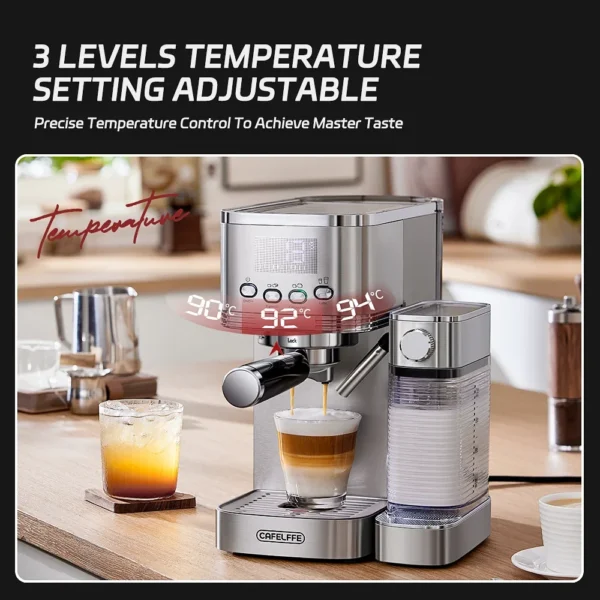 Sb9c0910b89914ca59d060afc5db3798dy.webp Kaffeevollautomaten aus Edelstahl 20Bar perfekte Lösung für Cafés