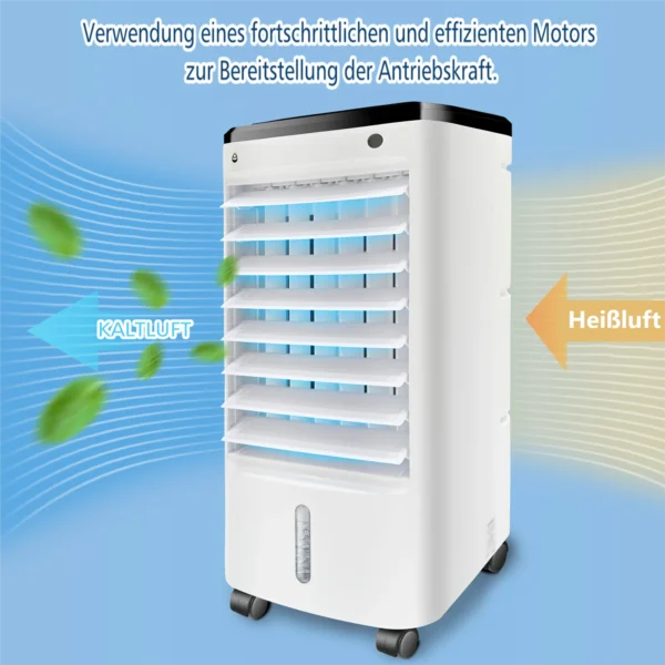 Mobilklimagerät mit Fernbedienung und 4-Liter-Wassertank