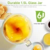 Sc5581ad8068944498dca0a8e9b4d8c5br.webp Smoothie-Mixer und Entsafter mit 1300 W und Edelstahlklingen