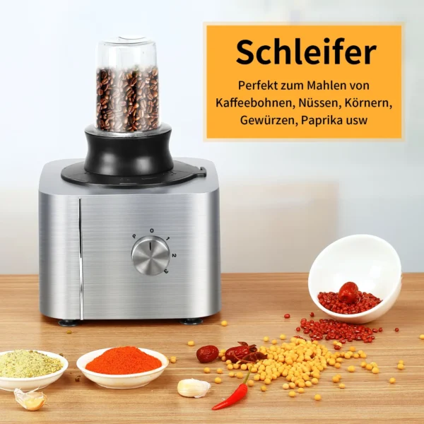Sc5e2f07408204b5d831b2b89a0c5108fp.webp Küchenmaschine mit drei Geschwindigkeitsstufen 3,2 l + 1,5 l
