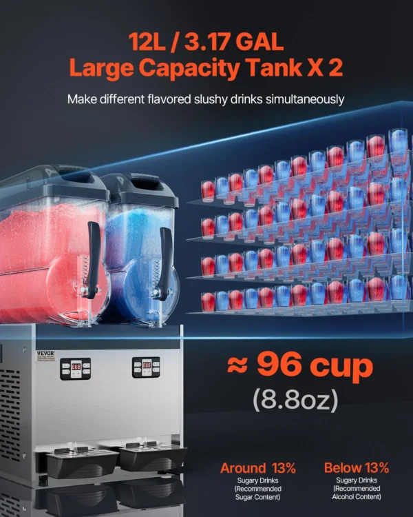 Sd5feeaadfbf04528be12ab30205421d0g.webp Slushy-Maschine mit 1–3 Tanks aus Edelstahl 3–36 l