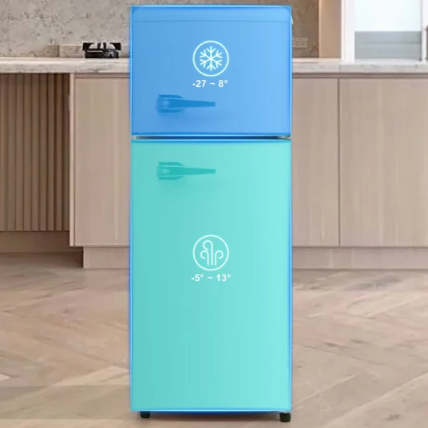 Kühl- Gefrierschrank-Kombination 92L mit LED-Leuchten