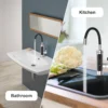 Durchlauferhitzer-Wasserhahn mit Temperaturanzeige