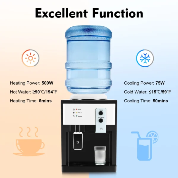 Heiß- und Kaltgetränkemaschine 550 W für 3,5–18 l Wasser