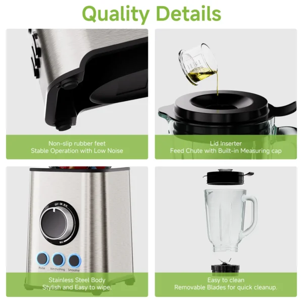Sebf8aeaa03fa433ebe2af84f6876c2ceS.webp Smoothie-Mixer und Entsafter mit 1300 W und Edelstahlklingen