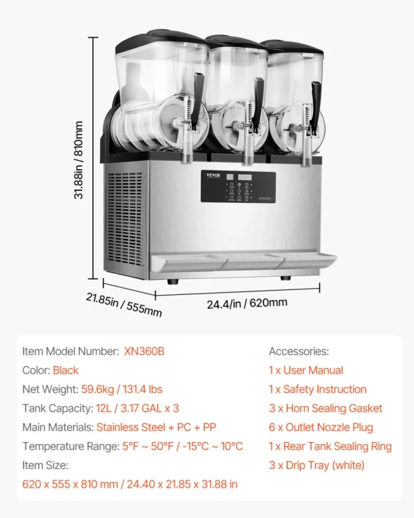 Sfe283229b4d64339b55aae81ffa0c7a5G.webp Slushy-Maschine mit 1–3 Tanks aus Edelstahl 3–36 l