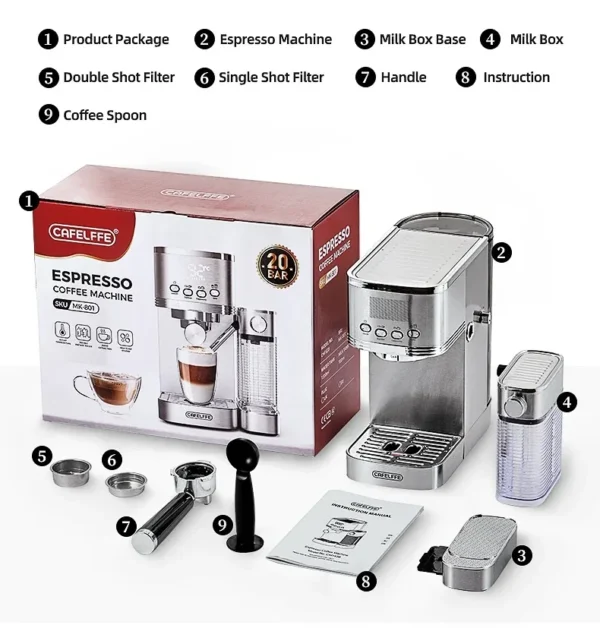 Sfe9a3f9997c74e4a98656f2fe79f461aE.webp Kaffeevollautomaten aus Edelstahl 20Bar perfekte Lösung für Cafés