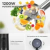 Stabmixer-Set 6-in-1 mit 12 Geschwindigkeitsstufen