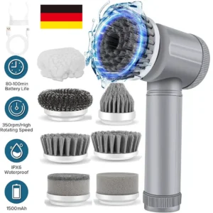 Akku-Turbo-Scheuerbürste – 360° Rotationsreinigungsbürste