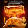 Multifunktions-Heißluftfritteuse 8,5L mit LED-Touch-Steuerung