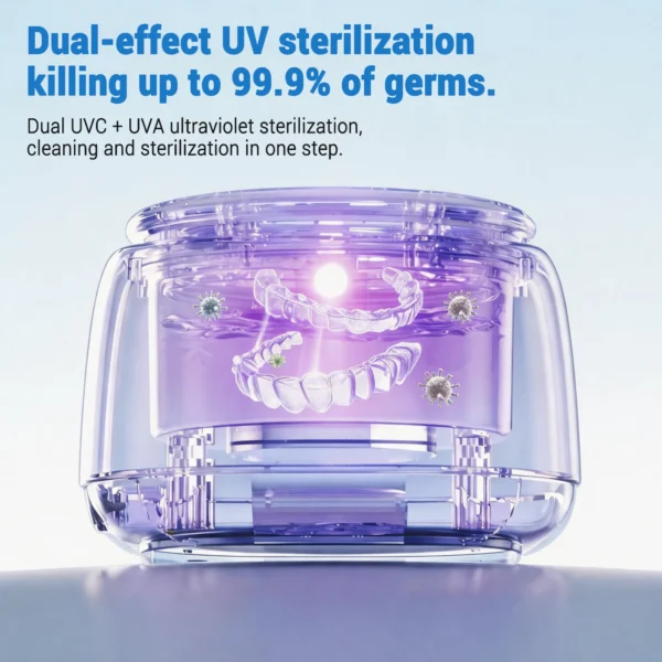 Dental Pod Ultraschallreiniger mit UV-Licht für Zahnersatz