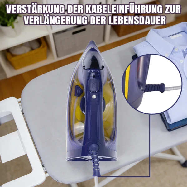 Elektro-Dampfbügeleisen mit Netzkabel & 350 ml Wassertank