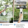 Akku-Fensterwischer 3500 mAh mit 2-in-1 Mikrofasertuch