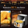 Multifunktions-Heißluftfritteuse 8,5L mit LED-Touch-Steuerung