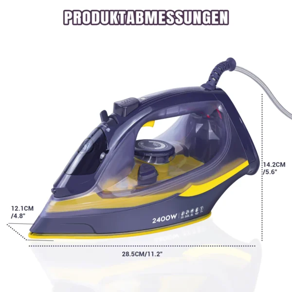 Elektro-Dampfbügeleisen mit Netzkabel & 350 ml Wassertank