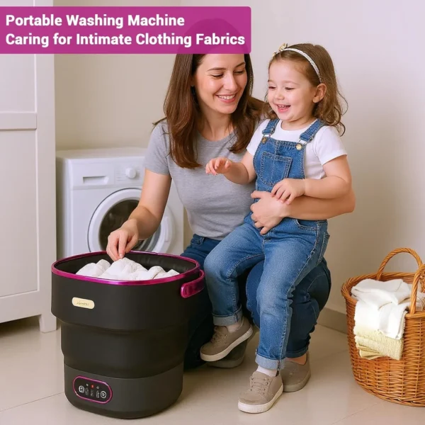 Mini-Waschmaschine mit Schleuder 13 l faltbar für Camping
