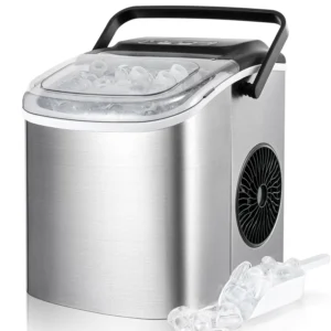 Eiswürfelbereiter aus Edelstahl mit Selbstreinigungsfunktion