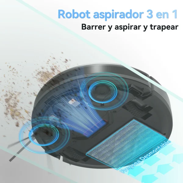 S107a24d1ef4940a5a8091f9456fdf2e3o.webp 3-in-1-Roboterstaubsauger mit Selbstreinigungsfunktion