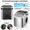 Eiswürfelbereiter aus Edelstahl mit Selbstreinigungsfunktion