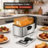 Fritteuse mit Sichtfenster und Temperaturregelung
