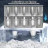 Eiswürfelbereiter aus Edelstahl mit Selbstreinigungsfunktion